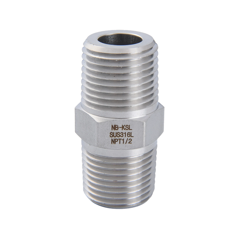 316L不锈钢双外螺纹连接器